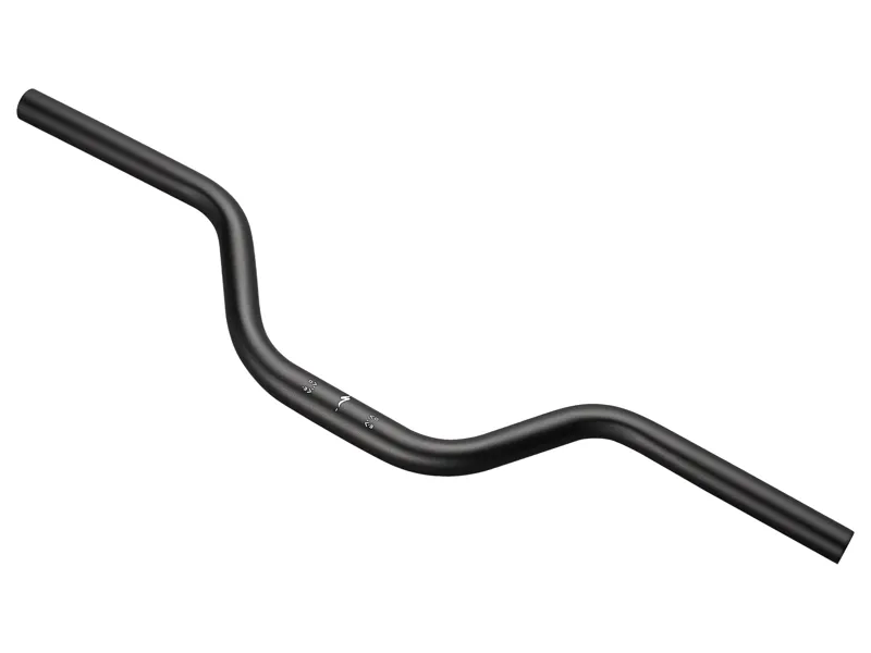 Specialized Bar Kids Mini-Rise Handlebar 25.4mm 600mm Width Alloy 80mm Rise / 5-DEG Backsweep 22.2mm Diameter At Grip Mount