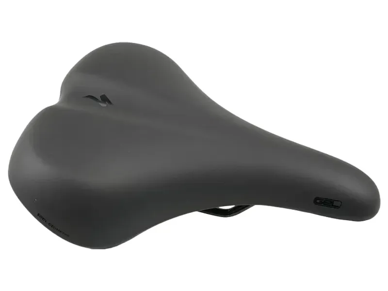 Balfes Bikes Specialized BG Comfort Saddle With Integrated Handle Steel Rails 200mm width in Black | Free postage over £30, £10 off first order, price match & 0% finance.
