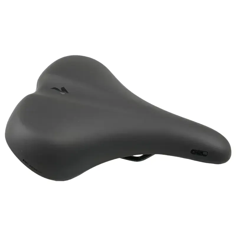 Balfes Bikes Specialized BG Comfort Saddle With Integrated Handle Steel Rails 200mm width in Black | Free postage over £30, £10 off first order, price match & 0% finance.
