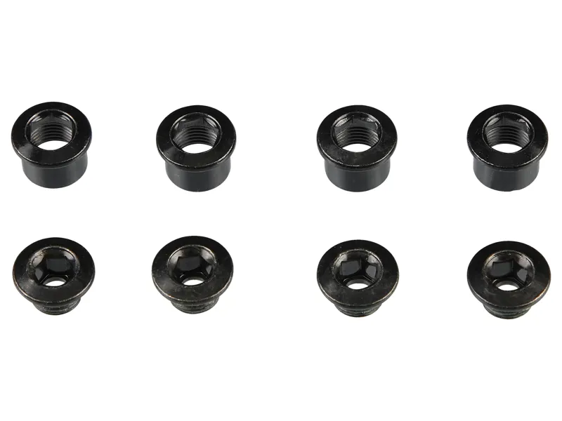 Balfes Bikes Specialized BLT CHAINRING BOLTS and NUTS FOR GATES BELT DRIVE CHAINRING 5MM HEX HEAD M8X0.75PX4.5MM STEEL 4 PCS in Black | Free postage over £30, £10 off first order, price match & 0% finance.