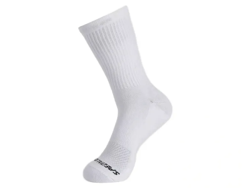 Specialized Cotton Tall Socks in White-1
