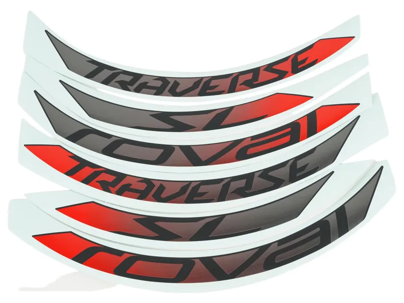 Specialized Dcl MY18 Roval Traverse SL 650B 6 Decals For One Wheel - Rocket Red