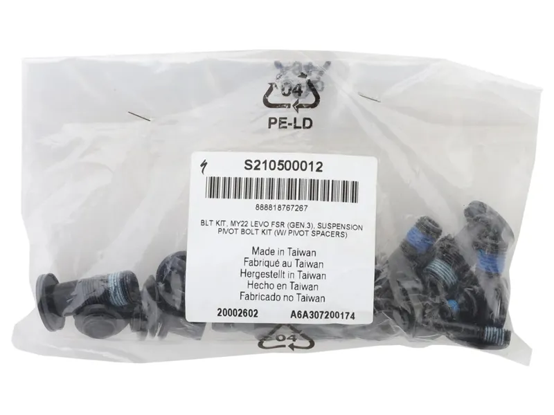 Specialized MY22 Levo Suspension Pivot Bolt Kit-2