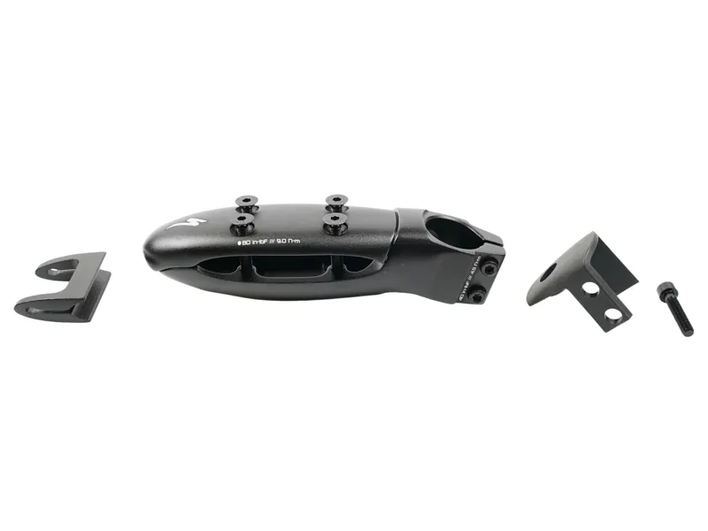 Specialized Stm Shiv Tri Aerostem 60/90MM Oval Bar Clamp For Carbon Base-Bar 17-DEG Rise For 1-1/8 Steerer W/ Stem Cap and Bolt