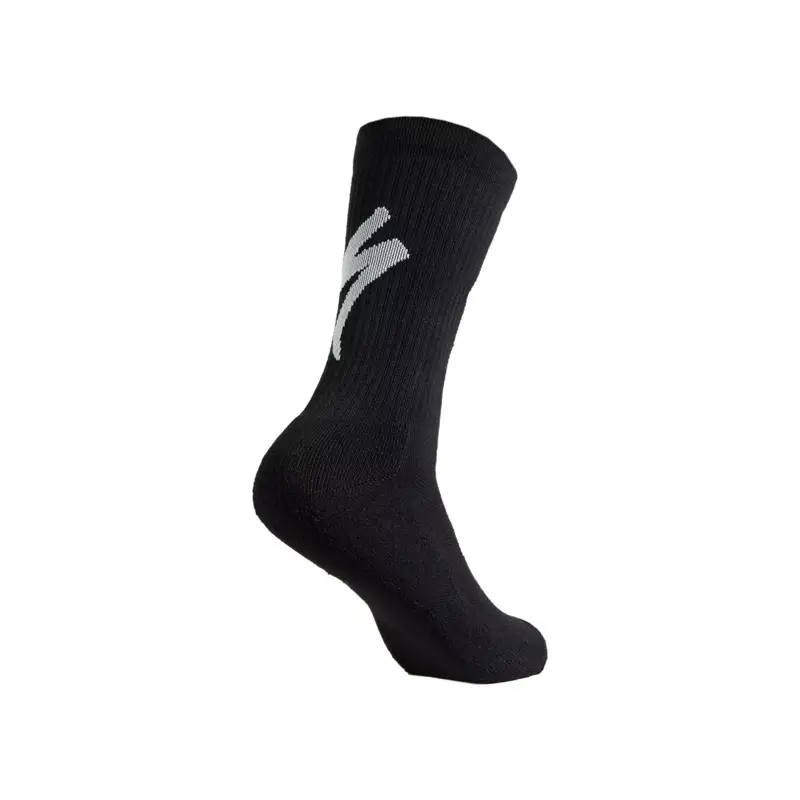 Balfes Bikes Specialized Techno MTB Tall Logo Socks in Black/White | Free postage over £30, £10 off first order, price match & 0% finance.