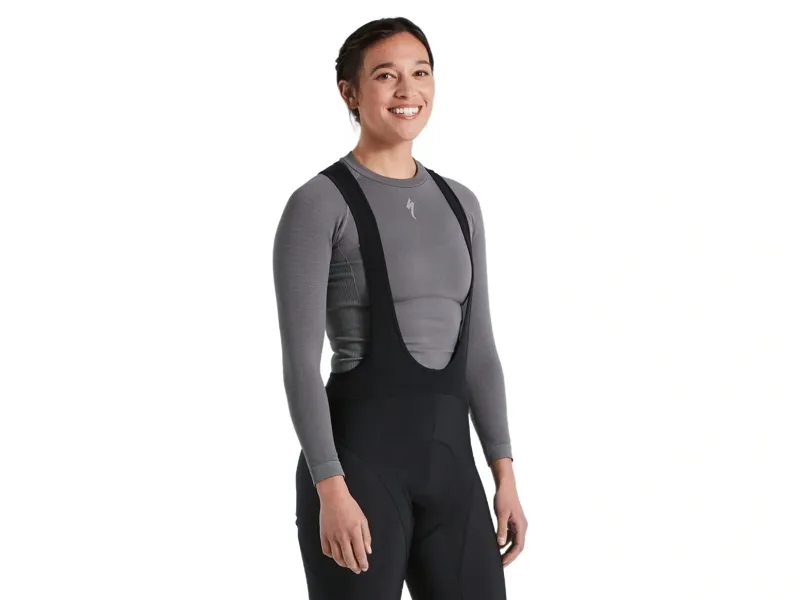 Specialized Women's Seamless Long Sleeve Base Layer in Grey-1