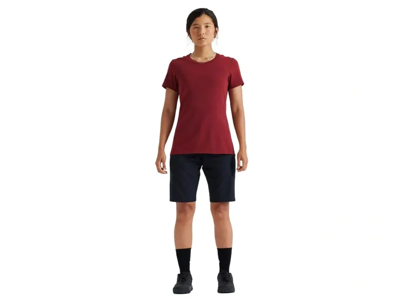 Specialized Women's Trail Short Sleeve Jersey in Garnet Red