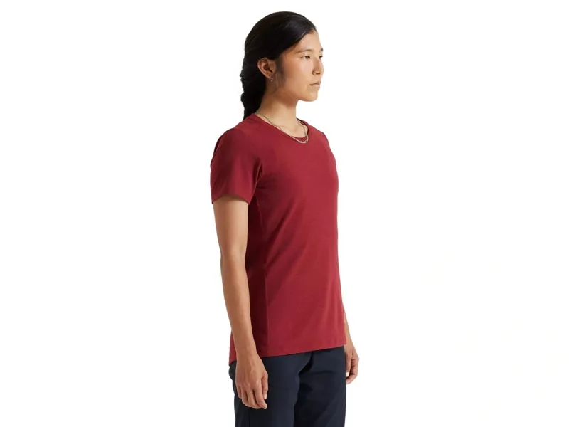 Specialized Women's Trail Short Sleeve Jersey in Garnet Red-1