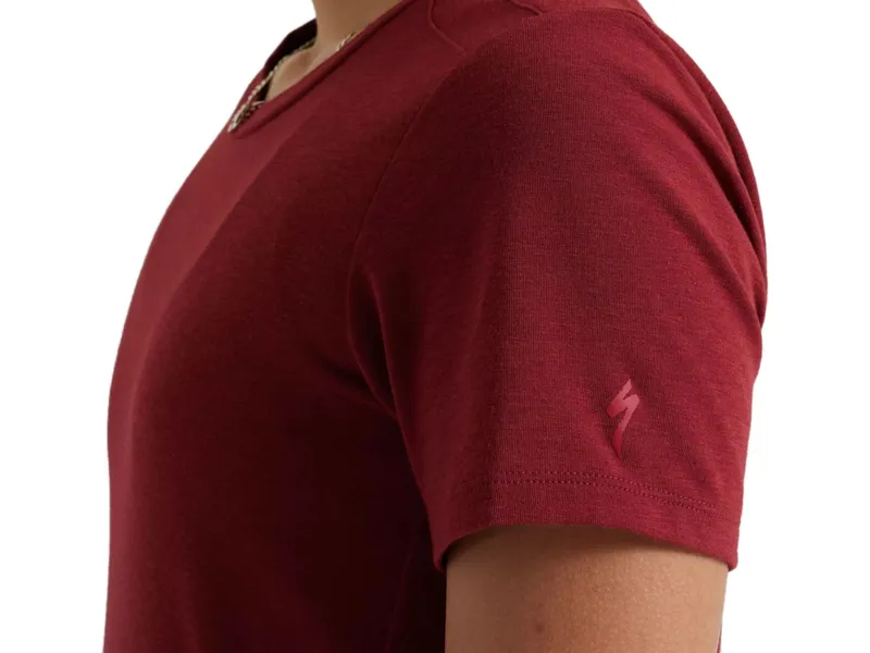 Specialized Women's Trail Short Sleeve Jersey in Garnet Red-3