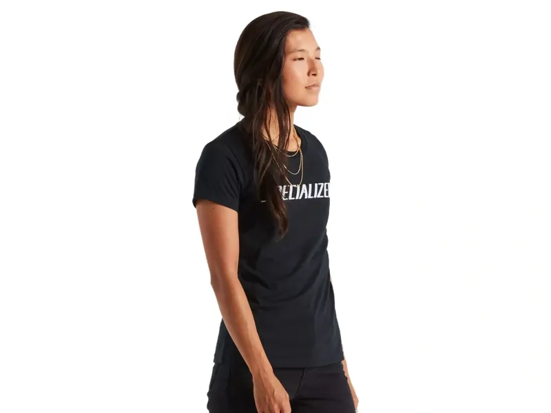 Specialized Women's Wordmark Short Sleeve T-Shirt in Black-1