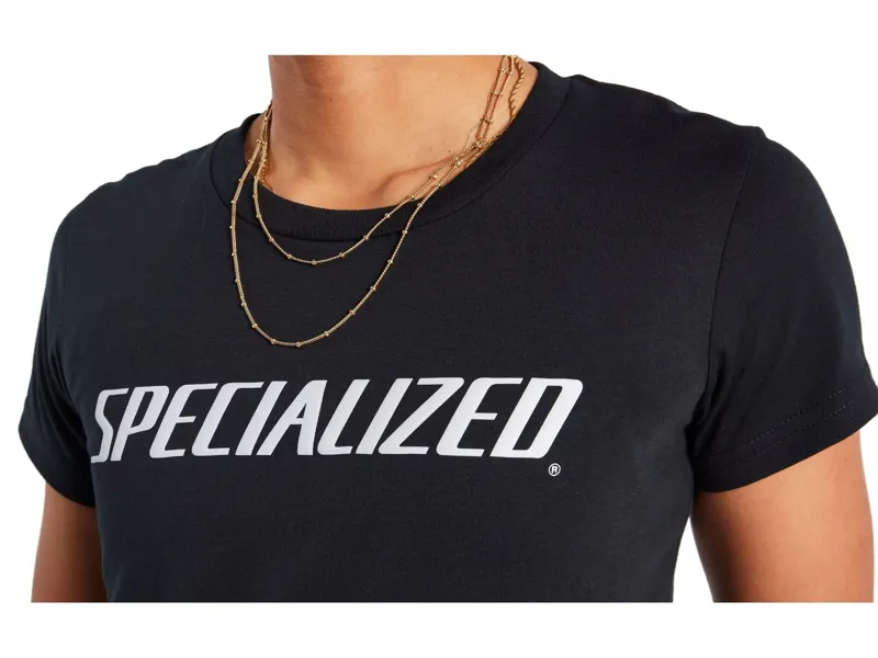 Specialized Women's Wordmark Short Sleeve T-Shirt in Black-3