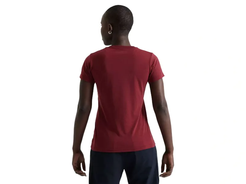 Specialized Women's Wordmark Short Sleeve T-Shirt in Garnet Red-2