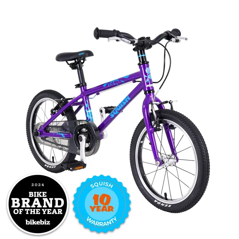 Squish 16 inch Unisex Kids Bike 2027 in Purple-11