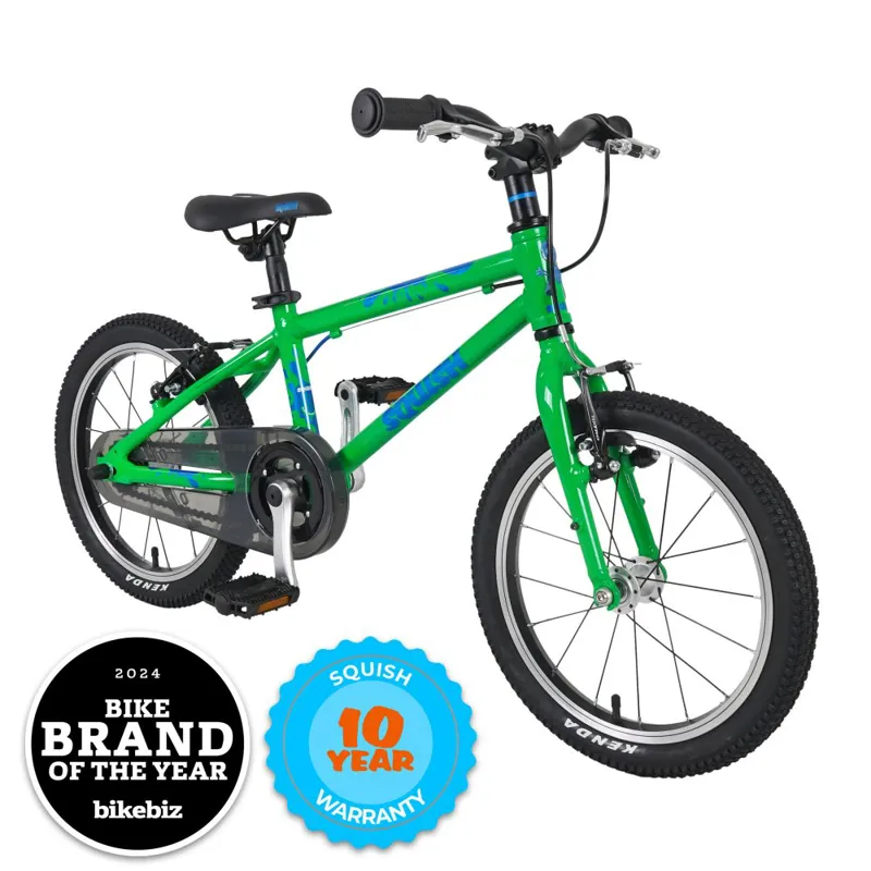 Squish 16 inch Unisex Kids Bike 2027 in Green-8