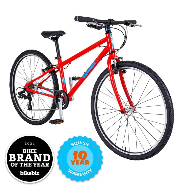 Squish 15/26 inch Hybrid Kids Bike 2027 in Red-12
