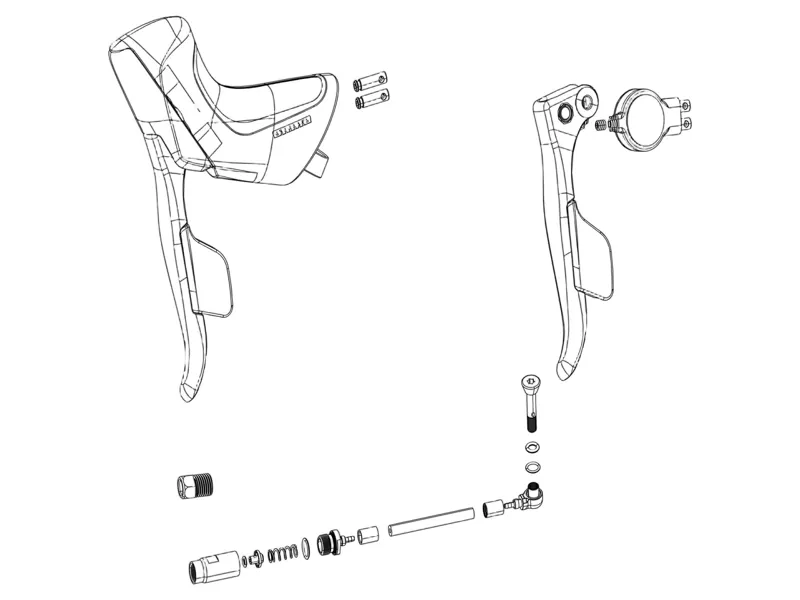 Sram Apex eTAP AXS Disc Brake Lever Assembly Paddle and Elec Pod