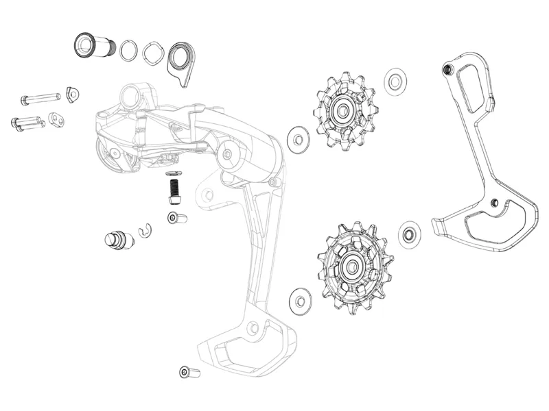 SRAM Apex XPLR AXS Rear Derailleur Pulley Kit