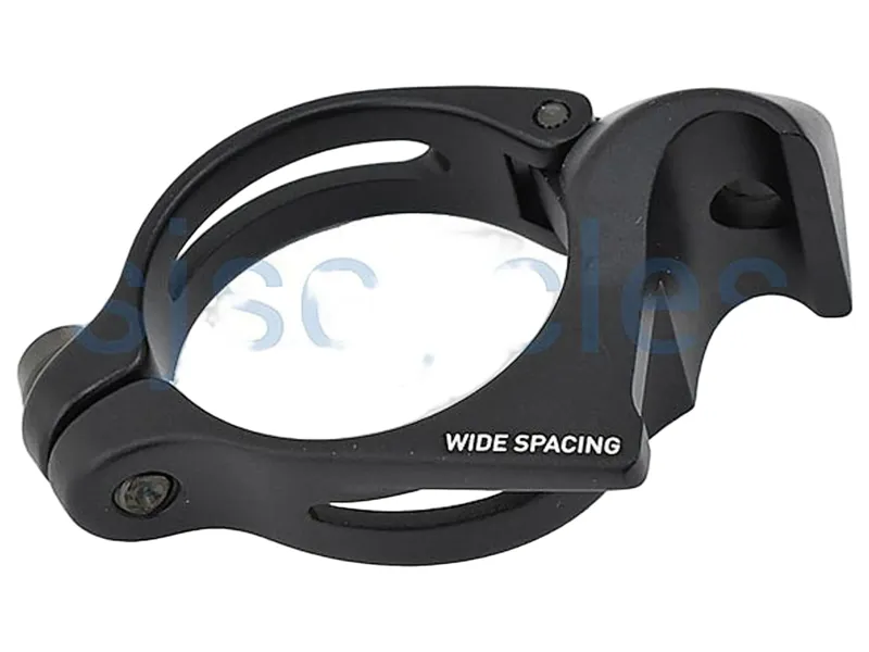 Sram Braze-On Adaptor Wide Spacing 47.5 Chainline 31.8mm with Chainspotter Stop in Black-2