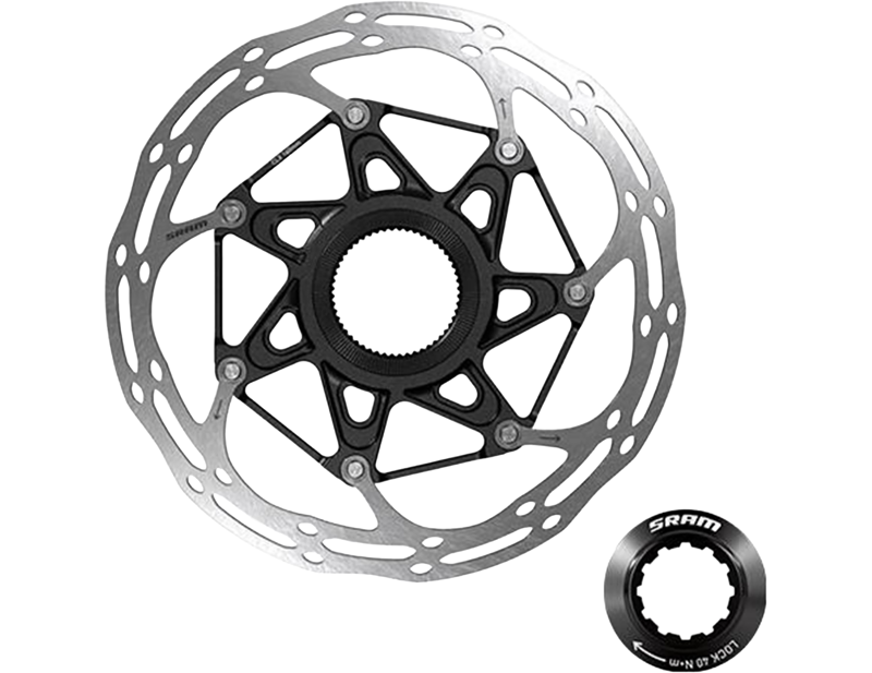 Balfes Bikes Sram Centerline 2 Piece Centerlock Rounded Rotor Includes Internal Tooled Lockring 140/160mm in Black | Free postage over £30, £10 off first order, price match & 0% finance.