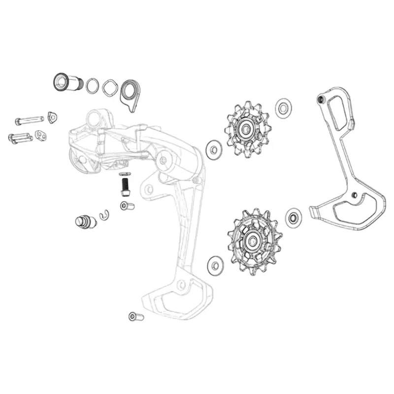 Balfes Bikes Sram GX T-Type Eagle AXS Rear Derailleur Cage Assembly Kit | Free postage over £30, £10 off first order, price match & 0% finance.