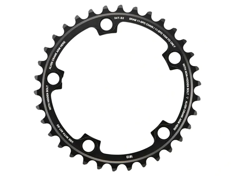 Sram Red22/Force22/Rival22 X-Glide R 36t Yaw 11spd Chain Ring in Black