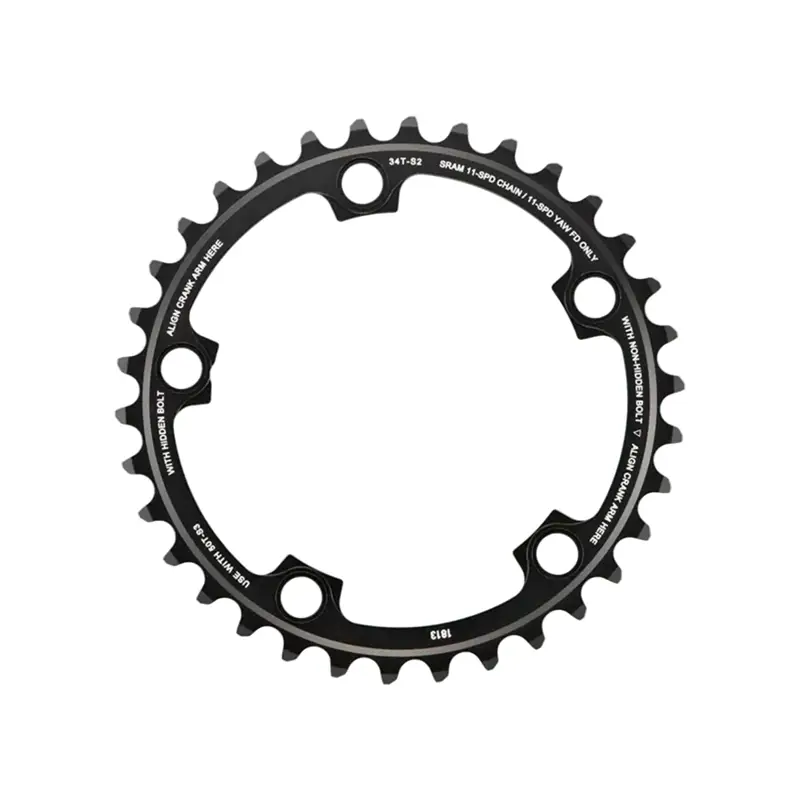 Balfes Bikes Sram Red22/Force22/Rival22 X-Glide R 36t Yaw 11spd Chain Ring in Black | Free postage over £30, £10 off first order, price match & 0% finance.