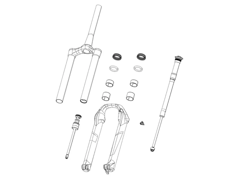 Balfes Bikes Sram Rockshox Fork Hose Clamp Sid Rlc/Xx/Rl Reba 80-100mm | Free postage over £30, £10 off first order, price match & 0% finance.