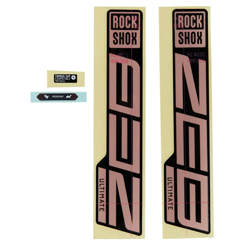Sram Rockshox Zeb Ultimate 27/29 Fork Decal Kit in Matte Copper Foil