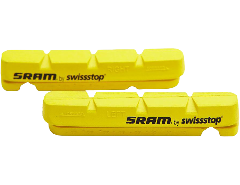 Balfes Bikes Sram SRAM S900 Direct Mount Carbon Rim Brake Pads Insert Pair in Yellow | Free postage over £30, £10 off first order, price match & 0% finance.