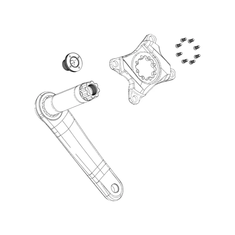 Balfes Bikes Sram Spare Crank Arm Bolt Kit Self-Extracting M18/M30 Dub in Gold | Free postage over £30, £10 off first order, price match & 0% finance.