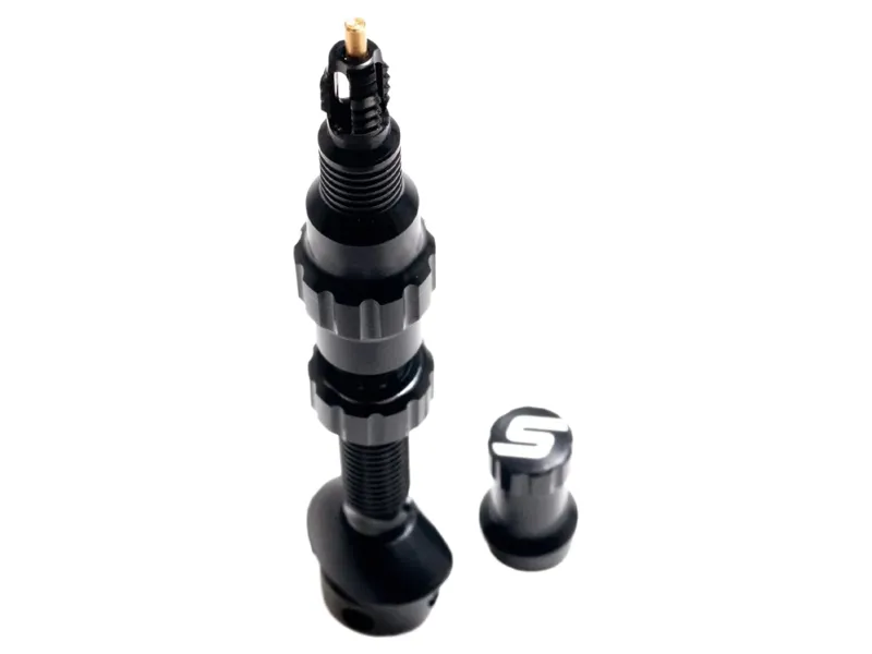 Stan's Notubes Tubeless Exo-Core Valves Pair X-Tall in Black-1