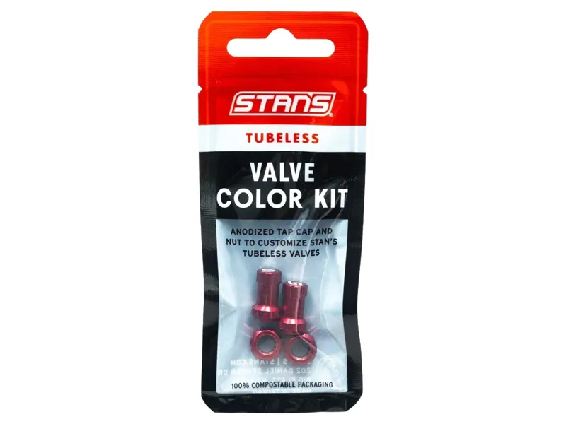 Stans Tubeless Valve Colour Kit in Red-2