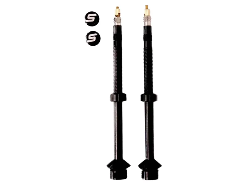 Stans Universal+ Valves Pair 65mm in Black