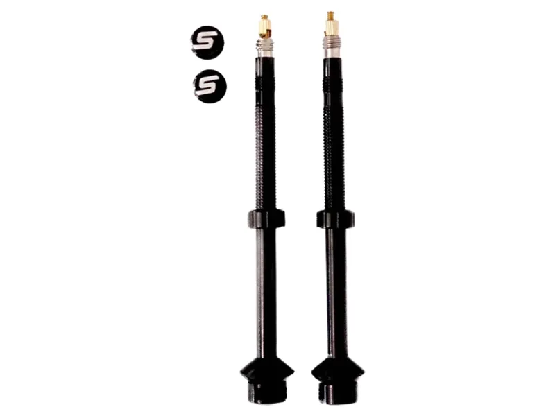 Stans Universal+ Valves Pair 65mm in Black
