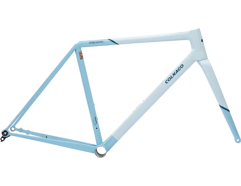 Colnago Steelnovo Steel Road Frame Set 2026 in SNLB Light Blue