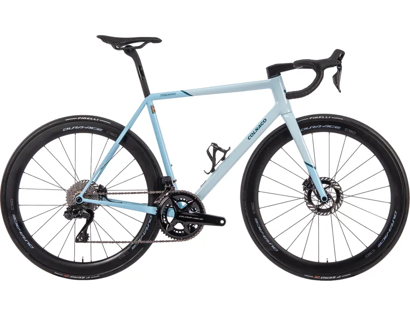 Colnago Steelnovo Steel Road Frame Set 2026 in SNLB Light Blue-2