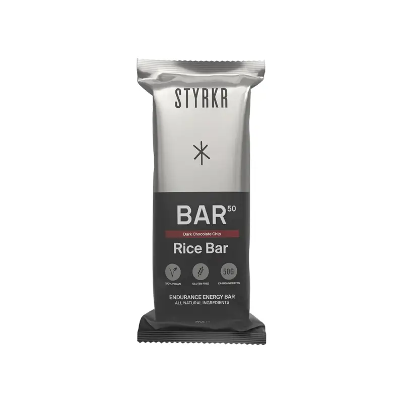 Balfes Bikes Styrkr BAR50 Energy Bar Dark Chocolate Chip - Single | Free postage over £30, £10 off first order, price match & 0% finance.