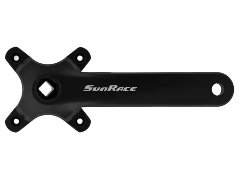 Balfes Bikes Sunrace FCM800 Single Ring Crank 175mm in Black | Free postage over £30, £10 off first order, price match & 0% finance.