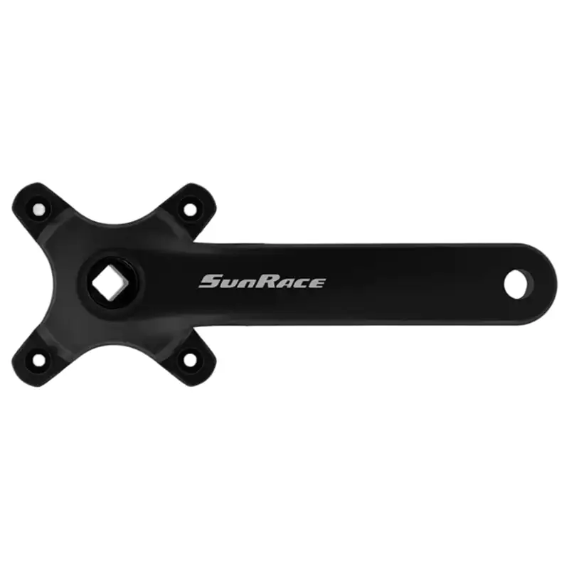 Balfes Bikes Sunrace FCM800 Single Ring Crank 175mm in Black | Free postage over £30, £10 off first order, price match & 0% finance.