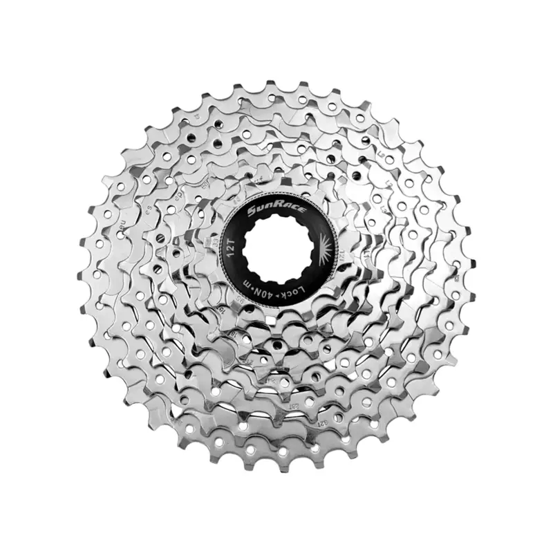 Balfes Bikes Sunrace M98 9 Speed Cassette in Silver | Free postage over £30, £10 off first order, price match & 0% finance.