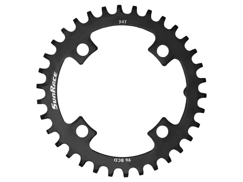 Sunrace MS00 Steel Narrow-Wide Chainring in Black