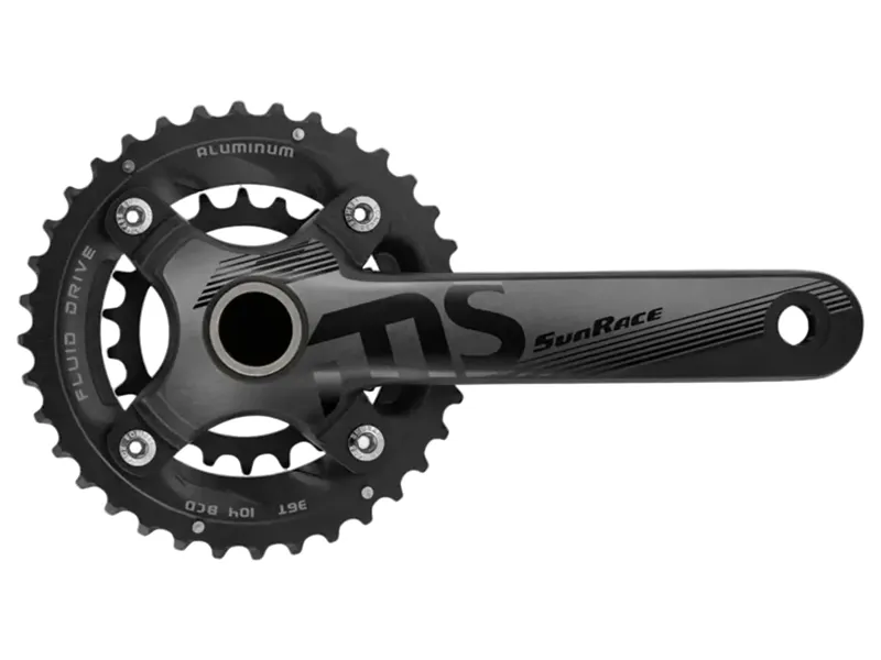 Sunrace S66 Chainset 175mm in Black