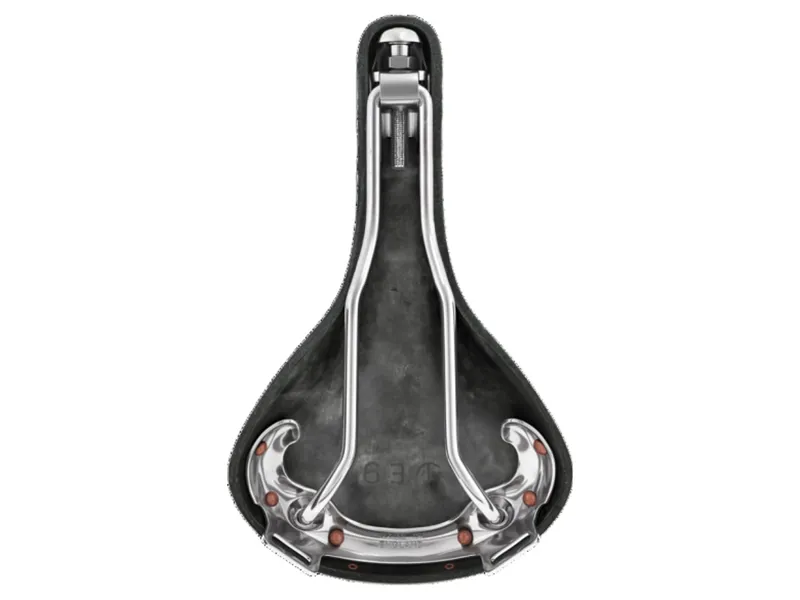 Swift Chrome Chromed Steel Rail 150 mm Saddle in Black-3