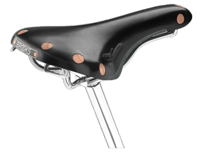 Swift Chrome Chromed Steel Rail 150 mm Saddle in Black-1