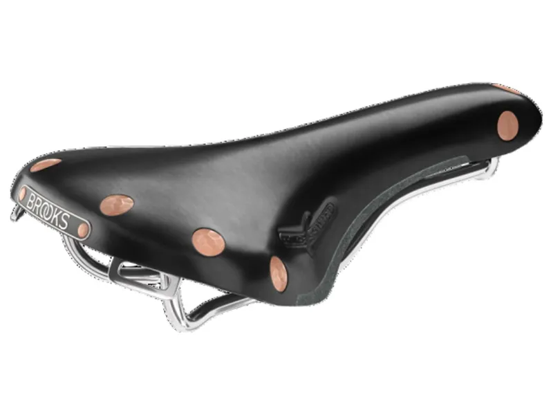 Swift Chrome Chromed Steel Rail 150 mm Saddle in Black