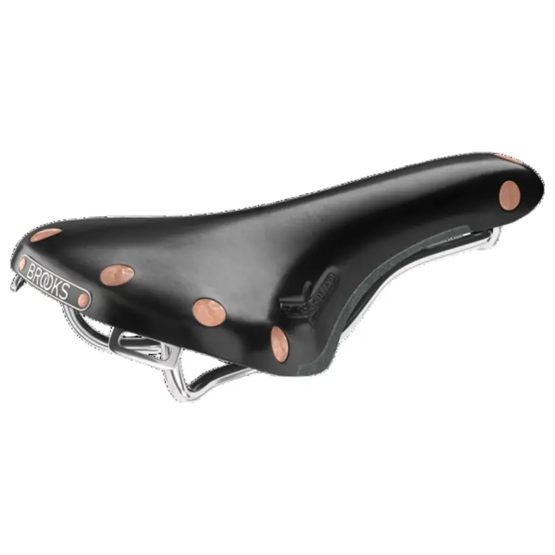 Balfes Bikes Brooks Swift Chrome Chromed Steel Rail 150 mm Saddle in Black | Free postage over £30, £10 off first order, price match & 0% finance.