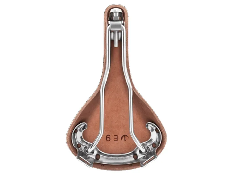 Swift Chrome Chromed Steel Rail 150 mm Saddle in Brown-3