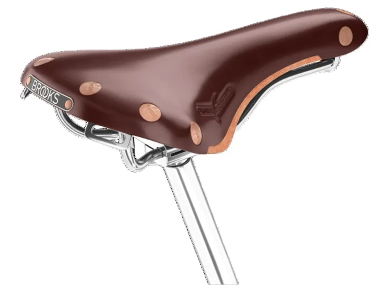 Swift Chrome Chromed Steel Rail 150 mm Saddle in Brown-1
