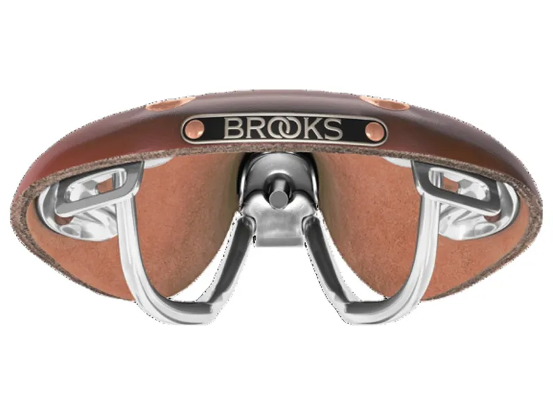 Swift Chrome Chromed Steel Rail 150 mm Saddle in Brown-4