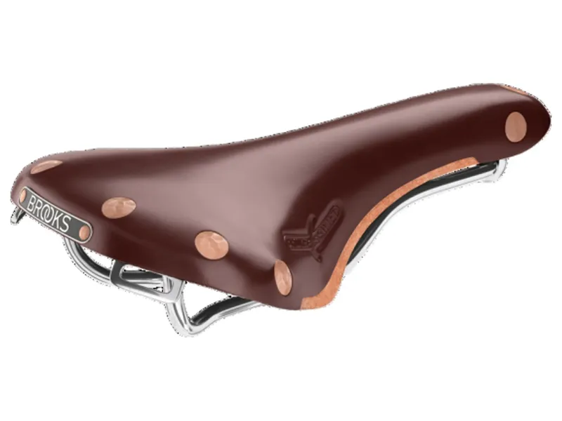 Swift Chrome Chromed Steel Rail 150 mm Saddle in Brown